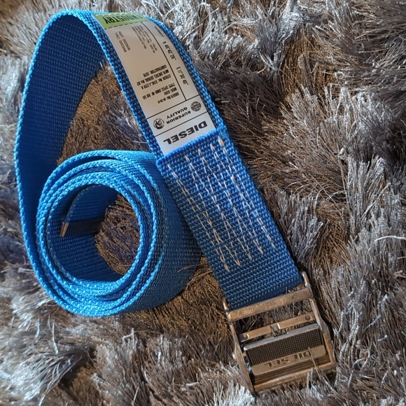 Diesel Vibrant Blue 1NDU5TRY Men's Belt - Picture 2 of 10